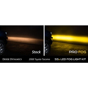 Diode Dynamics SS3 LED Type FT Fog Light Kit for 2005-2011 Toyota Tacoma Yellow SAE/DOT Fog Sport