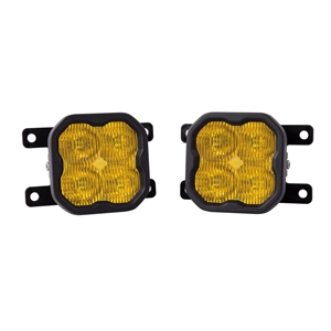 Diode Dynamics SS3 LED Fog Light Kit for 2021 Ford Bronco (w/ Standard Bumper), Yellow SAE/DOT Fog Sport