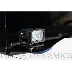 Diode Dynamics SSC2 LED Ditch Light Kit for 2014-2019 Chevrolet Silverado 1500, Sport White Combo