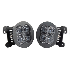 Diode Dynamics SS3 Type M LED Fog Light Kit for 2007-2018 Jeep JK Wrangler White SAE/DOT Fog Max