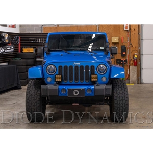 Diode Dynamics SS5 Bumper LED Pod Light Kit for 2007-2018 Jeep JK Wrangler, Pro Yellow Combo