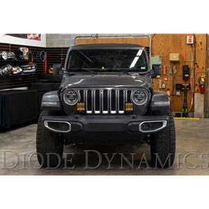 Diode Dynamics SS5 Bumper LED Pod Light Kit for 2018-2021 Jeep JL Wrangler, Sport Yellow Combo