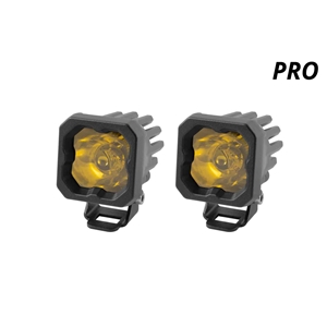 Diode Dynamics Stage Series C1 LED Pod Pro Yellow Wide Standard ABL Pair