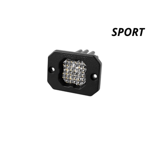 Diode Dynamics Stage Series C1 LED Pod Sport White Flood Flush WBL Each