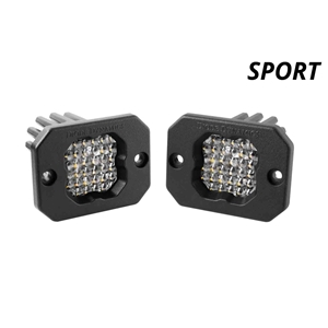 Diode Dynamics Stage Series C1 LED Pod Sport White Flood Flush ABL Pair