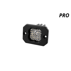 Diode Dynamics Stage Series C1 LED Pod Pro White Flood Flush WBL Each