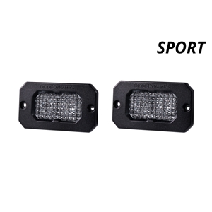 Diode Dynamics SS2 Inch LED Pod, Sport White Fog Flush ABL Pair