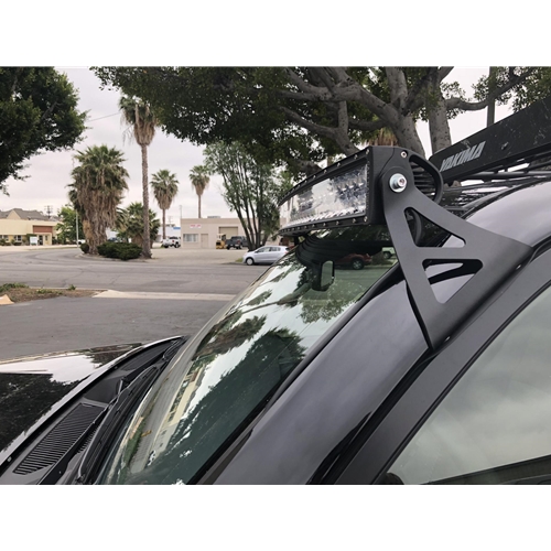 Cali Raised Led 03 21 4Runner 52 Inch Curved Roof Brackets Kit Dual Row Spot Beam Blue Backlight Small