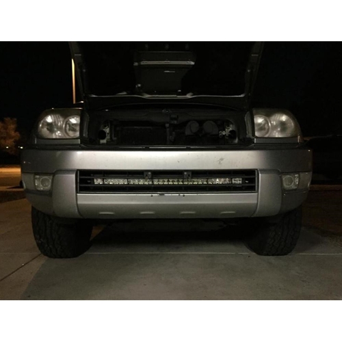 Cali Raised Led 03 09 4Runner 32 Inch Lower Bumper Hidden Led Light Bar Brackets Kit Spot Beam Amber Backlight Tall