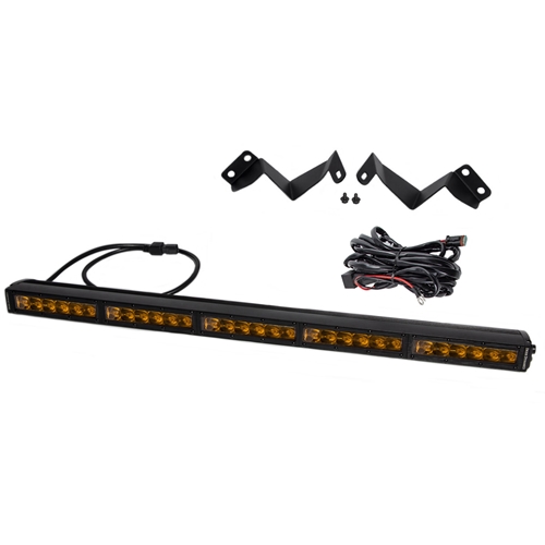 Diode Dynamics SS30 Stealth Lightbar Kit for 2016-2021 Toyota Tacoma, Amber Driving