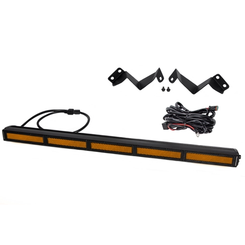 Diode Dynamics SS30 Stealth Lightbar Kit for 2016-2021 Toyota Tacoma, Amber Flood