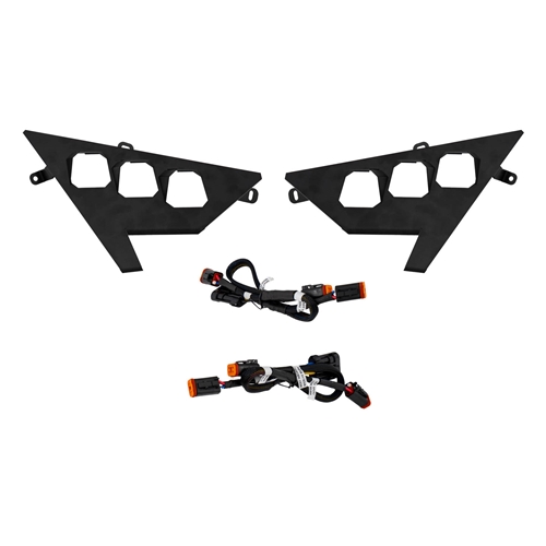 Diode Dynamics Powersports Headlight Kit - SSC1 Wiring Harness and Bracket Only for 2020-2023 Polaris RZR Pro