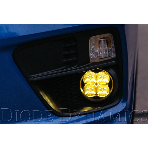 Diode Dynamics SS3 LED Type A Fog Light Kit for 2013-2017 Acura ILX Yellow SAE/DOT Fog Sport 