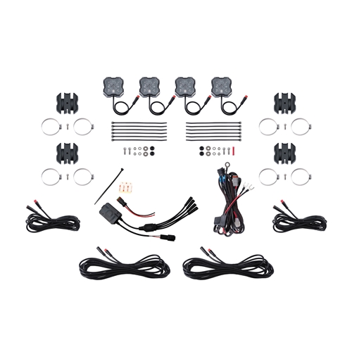 Diode Dynamics SS30 Stealth Light Bar Kit - SS30 Stealth Light Bar Amber Combo for 2016-2023 Toyota Tacoma