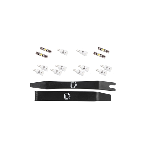 Diode Dynamics SS30 Bumper Lightbar Kit - SS30 Single White Driving for 2018-2024 Jeep JL Wrangler/Gladiator