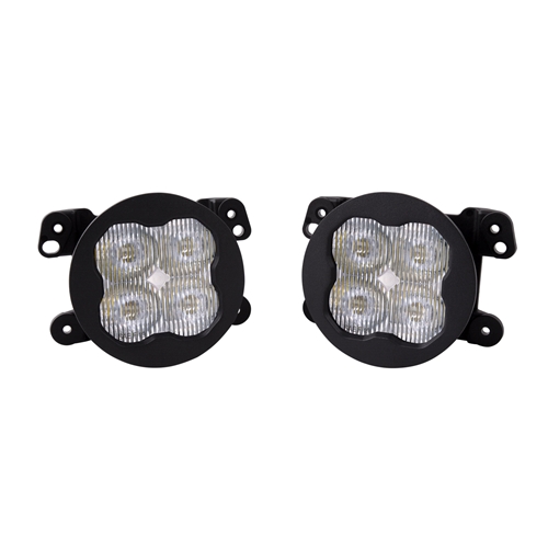 Diode Dynamics SS3 Fog Light Kit - SS3 Sport White SAE w/ Backlight for 2007-2018 Jeep JK Wrangler   Type M Bracket Kit