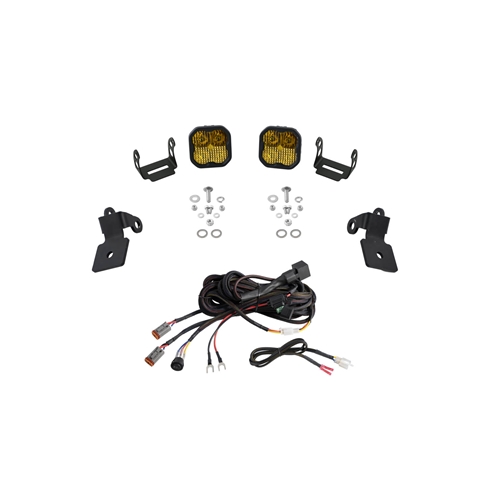 Powersports SS3/SS5 Ditch Light Kit - Ditch Light Kit for 2020-2025 Polaris RZR Pro SS3 Sport Yellow Combo