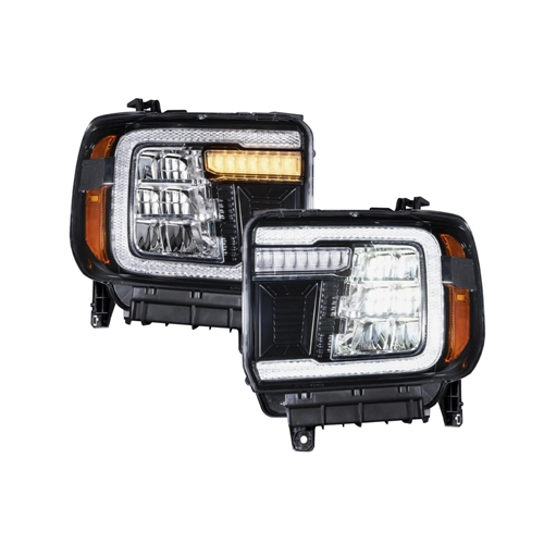 Form Lighting Headlight Assembly - 2014-2018 GMC Sierra 1500 LED Reflector Headlights  