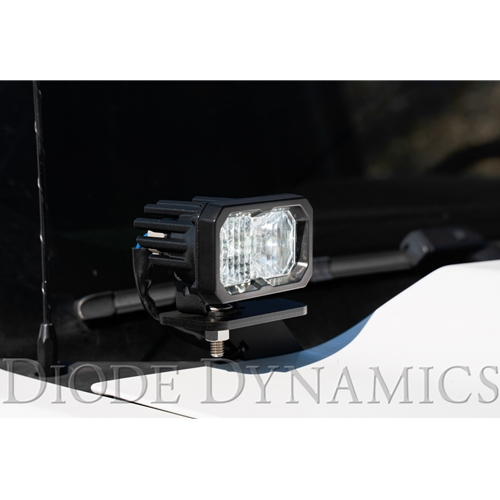 Diode Dynamics SSC2 LED Ditch Light Kit for 2014-2019 Chevrolet Silverado 1500, Sport White Combo 