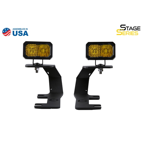 Diode Dynamics SSC2 LED Ditch Light Kit for 2014-2019 Silverado/Sierra, Sport Yellow Combo 