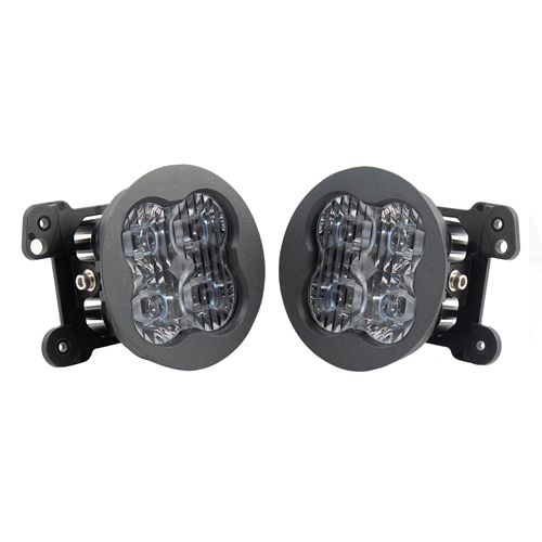 Diode Dynamics SS3 Type M LED Fog Light Kit for 2007-2018 Jeep JK Wrangler White SAE/DOT Fog Max 