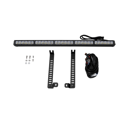 Diode Dynamics SS30 Single Stealth Lightbar Kit for 2014-2019 Toyota 4Runner White Driving 