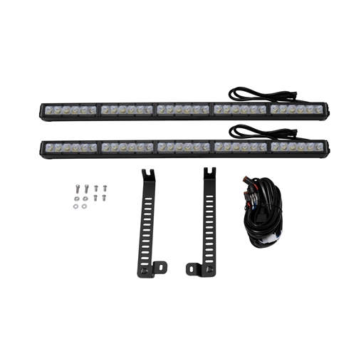 Diode Dynamics SS30 Dual Stealth Lightbar Kit for 2014-2019 Toyota 4Runner White Driving 