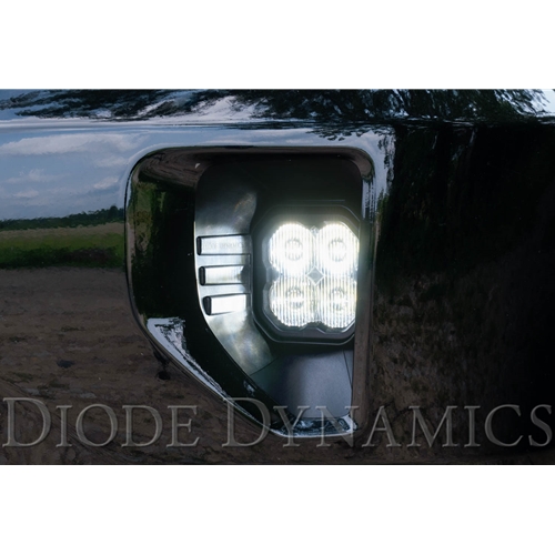 Diode Dynamics SS3 Type SV1 LED Fog Light Kit for 2016-2018 Chevrolet Silverado 1500, White SAE/DOT Driving Sport 