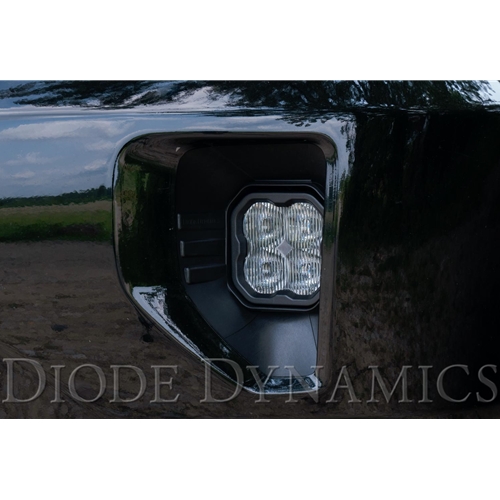 Diode Dynamics SS3 Type SV1 LED Fog Light Kit for 2019 Chevrolet Silverado 1500 LD, White SAE/DOT Driving Sport 