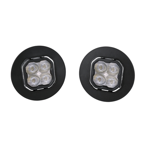 Diode Dynamics SS3 Type GM-5 ABL LED Fog Light Kit for 2007-2013 GMC Sierra 1500 White SAE/DOT Fog Sport w/ Backlight 