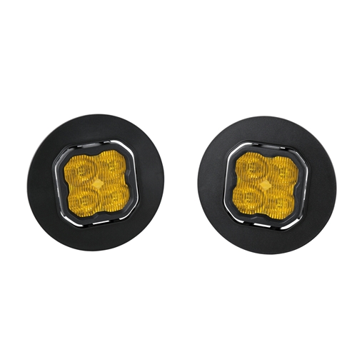 Diode Dynamics SS3 Type GM-5 ABL LED Fog Light Kit for 2007-2014 GMC Sierra 2500/3500 Yellow SAE/DOT Fog Sport w/ Backlight 