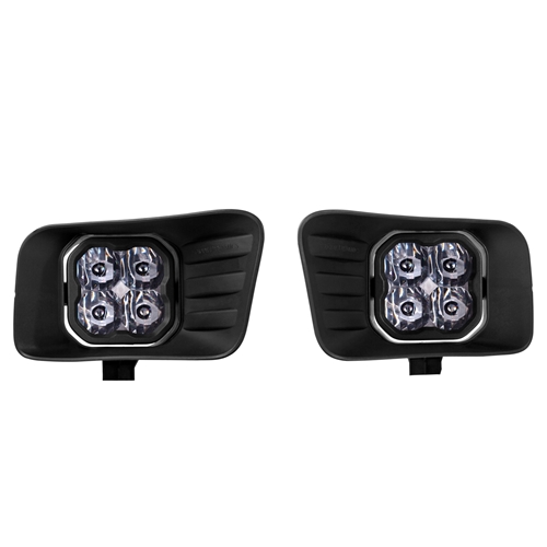 Diode Dynamics SS3 Horizontal LED Fog Light Kit for 2009-2012 Ram 1500 White SAE/DOT Driving Sport w/ Backlight 