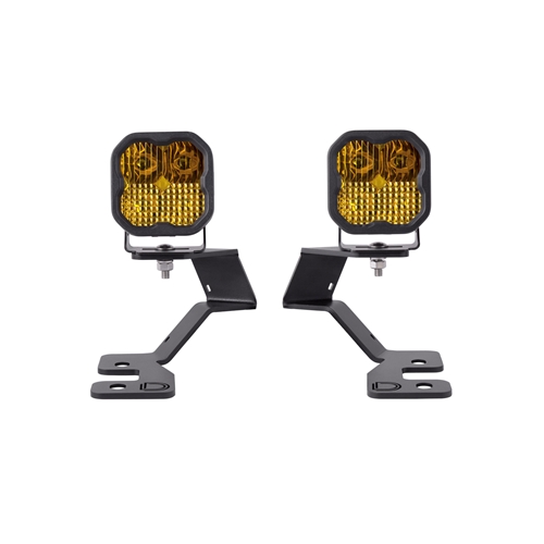 Diode Dynamics SS3 LED Ditch Light Kit for 2021 Ford Bronco Sport, Sport Yellow Combo 