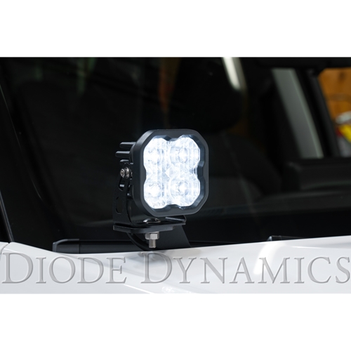 Diode Dynamics SS2 LED Ditch Light Kit for 2021 Ford Bronco Sport, Sport Yellow Combo 