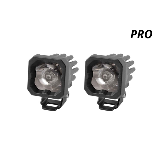 Diode Dynamics Stage Series C1 LED Pod Pro White Wide Standard WBL Pair 