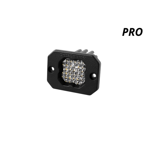 Diode Dynamics Stage Series C1 LED Pod Pro White Flood Flush WBL Each 