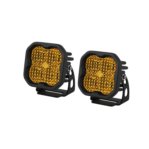 Diode Dynamics SS3 Sport ABL Yellow Flood Standard Pair 