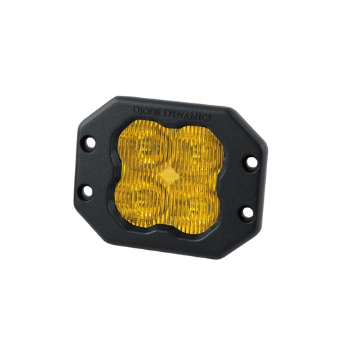 Diode Dynamics SS3 Pro ABL Yellow Driving Flush Single 