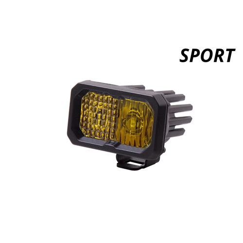 Diode Dynamics SS2 Inch LED Pod, Sport Yellow Fog Standard ABL Each