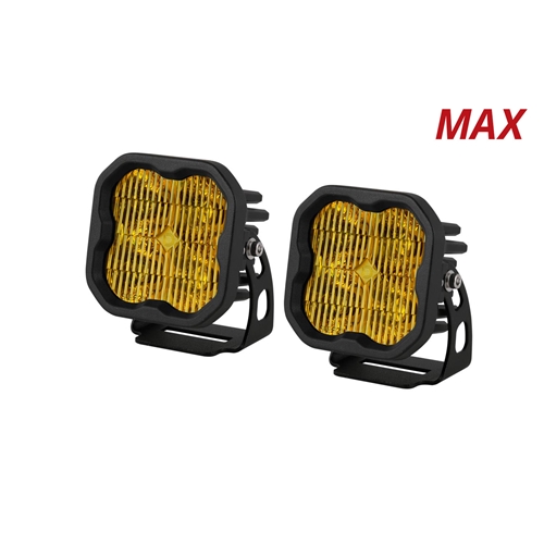 Diode Dynamics SS3 LED Pod Max Yellow SAE Fog Standard Pair 