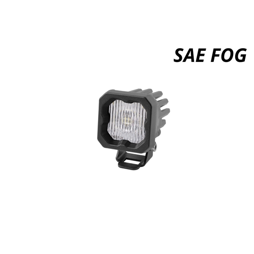 Diode Dynamics Stage Series C1 LED Pod White SAE/DOT Fog Standard WBL Each 