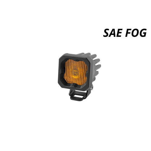 Diode Dynamics Stage Series C1 LED Pod Yellow SAE/DOT Fog Standard ABL Each 