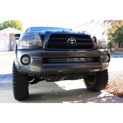 Cali Raised Led 05 15 Tacoma 32 Inch Lower Bumper Hidden Led Light Bar Brackets Kit Combo Beam Blue Backlight Small