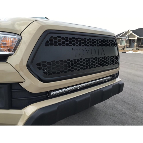 Cali Raised 16-21 Tacoma 32 Inch Lower Bumper Flush Slim Light Bar Kit 32 inch OSRAM LED Single Light Bar No Switch Cali Raised LED