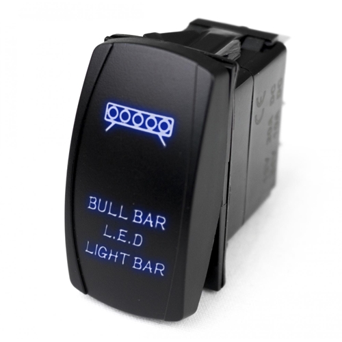 Race Sport Lighting LED Rocker Switch w/ Blue LED Radiance Bull Bar LED Light Bar 