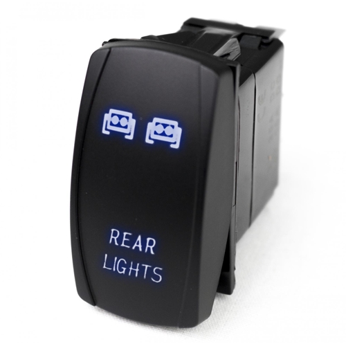 Race Sport Lighting LED Rocker Switch w/ Blue LED Radiance Rear Lights 