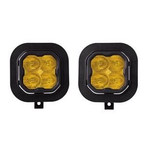 Diode Dynamics SS3 Fog Light Kit - SS3 Max Yellow SAE w/ Backlight for 2011-2016 Ford Super Duty