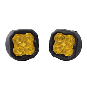 Diode Dynamics SS3 Fog Light Kit - SS3 Sport Yellow SAE w/ Backlight for 2007-2012 GMC Acadia