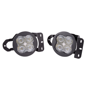 Diode Dynamics SS3 Fog Light Kit - SS3 Sport White SAE w/ Backlight for 2020-2024 Jeep Gladiator  Type MS Bracket Kit