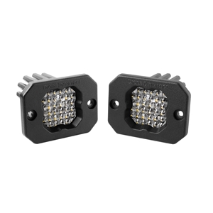 Diode Dynamics SSC1/SSC2 Universal Pod Lights - SSC1 Sport White Flood Flush ABL Pair